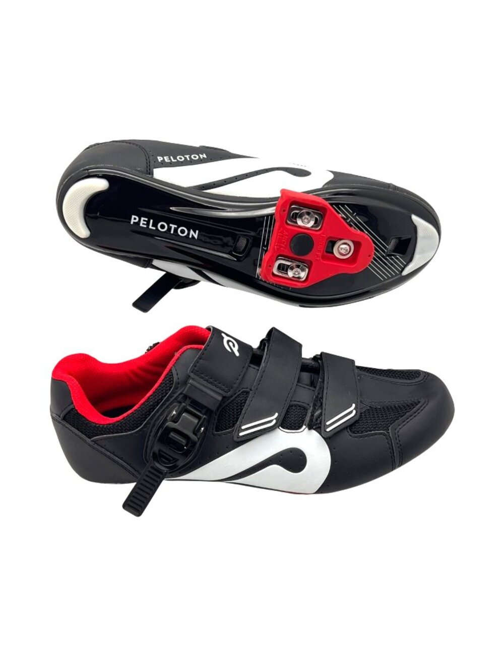 Peloton Cycling Shoes Mens Size US 8 EU 41 Womens Size 9.5 Black Cleats Included